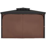 Mophorn - rideau d'intimité pour tonnelle extérieur, 344x344x213 cm, rideaux universels en polyester ... Mophorn - rideau d'intimité pour tonnelle extérieur, 344x344x213 cm, rideaux universels en polyester ...
