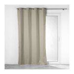 Douceur d'intrieur - rideau isolant phonique thermique occultant 140 x 260 cm darko noisette