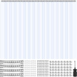 Rideau a laniere pvc, 244x244 cm, rideau lamelles transparent, 12 bandes de porte plastique epaisseur ...
