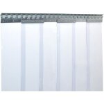 Rideau  lanires en pvc rideau industriel  lanires 2x200mm, transparent, compltement pr - assembl, ...