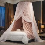 Jamais utilis]rideau de lit  baldaquin pour filles et adultes, luxueux rideaux de lit  double couche ...
