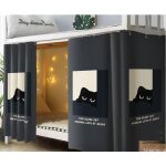 Rideau de lit epaissis rideau occultant pour lit superpos� ou lit cabane ciel de lit moustiquaire etanche ...