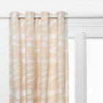 Atmosphera - rideau madini jacquard beige 140x260cm crateur d'intrieur