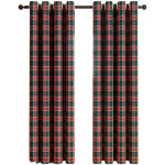 Rideaux � motif tartan / plaid �cossais - d�coration de fen�tre - filtre � lumi�re - style ferme avec ...