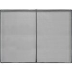 Rideau moustiquaire aimante luance spcial baie vitre 300x220cm gris - luance