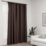 The living store - rideau occultant d'aspect de lin avec crochets taupe 290x245 cm - rideaux occultants ... The living store - rideau occultant d'aspect de lin avec crochets taupe 290x245 cm - rideaux occultants ...