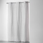Rideau � oeillets 140 x 240 cm optic blanc