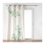 Douceur d'intrieur - rideau  oeillets (140 x 260 cm) nymphea, coton / polyester imprim