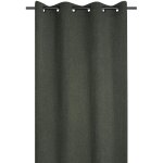 Rideau � oeillets doux - effet bouclette kaki 140x260 cm