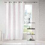 Homemaison - rideau  oeillets icemount thermique uni blanc 140x260 cm