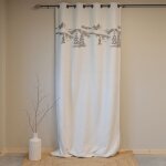 Rideau � oeillets montagne ecru 140x260 cm