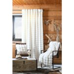 Rideau � passant nebraska �cru ? 140 x 240 cm - 140x240cm - ecru
