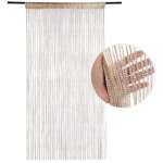 Rideaux de porte en corde, fen�tres � pampilles, paravents � pampilles, paravent argent� � ficelle de ...