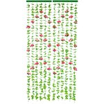 Rideau de porte motif feuilles et roses wenko rideau anti insectes, fabriqu� � la main, fixations autoadh�sive ...