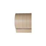 Rideau de porte en similicuir 60 x 200 cm coloris beige - curtina4u