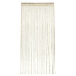 Rideau de porte suspendu 100cm x 200 m avec fil argents, beige