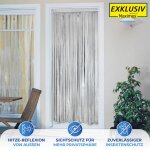 Rideau de porte thermique 2en1 wenko r�duit la chaleur et prot�ge des insectes et mouches, circulation ...