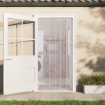 Rideau de porte transparent 200 mmx1, 6 mm 10 m pvc vidaxl
