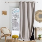 Rideau thermique phonique et semi occultant konfor naturel 140x180 cm