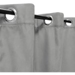 Rideau suédine thermique doublé polaire, gris - 140x240cm prêt a poser atout ciel Rideau suédine thermique doublé polaire, gris - 140x240cm prêt a poser atout ciel