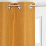 Autres rideau thermique, chambray jaune curry l. 135 x h. 240 cm