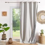 Rideau thermique et occultant hiver - �t� ecru 140x260 cm