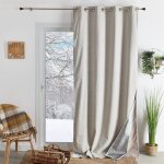 Rideau thermique et occultant hiver - �t� lin 140x260 cm