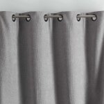 Rideau thermique phonique et semi occultant konfor gris perle 160x240 cm