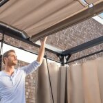Home deluxe - rideaux + toit pour pavillon provence equipement rideaux + toit