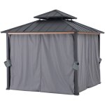 Sunjoy - rideau pour tonnelle en bois de cèdre 300cm x 300cm Sunjoy - rideau pour tonnelle en bois de cèdre 300cm x 300cm
