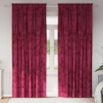 Torana - rideau 2 pcs rouge bordeaux 245 x 140 cm velours Torana - rideau 2 pcs rouge bordeaux 245 x 140 cm velours