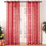Rideau voilage 107x244cm rideau noel rideaux rouge rideau à oeillets chambre fille motif de l'arbre de ... Rideau voilage 107x244cm rideau noel rideaux rouge rideau à oeillets chambre fille motif de l'arbre de ...