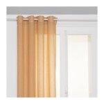Rideau voilage  ?illets 'paxta' 135x240cm jaune cumin