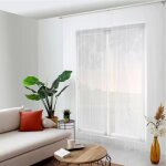 Rideau voilage moustiquaire  moustik  140x240cm blanc