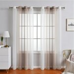 Rideaux voilage à rayures, voilages intérieurs avec oeillets, beaux voile rideau voilage fenetre chambre, ... Rideaux voilage à rayures, voilages intérieurs avec oeillets, beaux voile rideau voilage fenetre chambre, ...