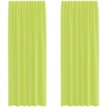 Rideaux en voile avec passants 2 pcs vert pomme vidaxl Rideaux en voile avec passants 2 pcs vert pomme vidaxl