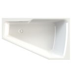 Riho - baignoire d'angle acrylique rethink space s 160x75 cm - blanc - gauche - blanc - 75 - -