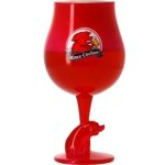 Rince - cochon - lot de 4 verres rouges - graduations 25 / 33 / 50 cl - neufs