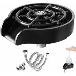 Rince verre evier, rondelle de tasse en acier inoxydable, apporter joint en t et tuyau de 80 cm automatique ...