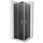 Mexen - rio cabine de douche carre 70 x 70 cm, graphite, chrome - 860 - 070 - 070 - 01 - 40