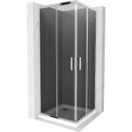 Mexen - rio cabine de douche carr�e 70 x 70 cm, graphite, chrome + receveur plat, blanc - 860 - 070 - ...
