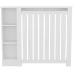 Risk meuble radiateur � lattes et �tag�res ouvertes pour rangement