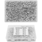 Rivets aveugles, 500 pcs m3. 2 m4 m5 rivets aveugles en aluminium rivet aluminium rivets pop assortiment ...