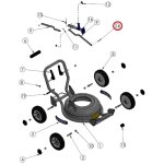 Rivet structurel tte ronde original grin tondeuse hm37 prt - 0174