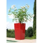 Riviera - pot de fleurs nuance - carré - 29 x 29 x h 52 cm - rouge Riviera - pot de fleurs nuance - carré - 29 x 29 x h 52 cm - rouge