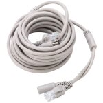 Rj45 cat 5 réseau ethernet câble de raccordement + câble ethernet cctv dc pour les caméras ip système ... Rj45 cat 5 réseau ethernet câble de raccordement + câble ethernet cctv dc pour les caméras ip système ...