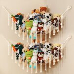 Rnemitery - 2 unit�s hamac de rangement pour jouets, hamac de rangement pour jouets boho pour animaux ...
