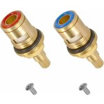 Rnemitery - 2pcs tte a disques cramique, cartouches de robinet en cramique  tte de disque de 1 / ...