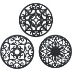 Rnemitery - dessous de plat silicone, 3pcs anti - drapant anti - chaleur 250 c multifonction repose ...