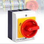 Rnemitery - interrupteur sectionneur rotatif en boitier 25a - 4 p, interrupteur rotatif pour connecter ...
